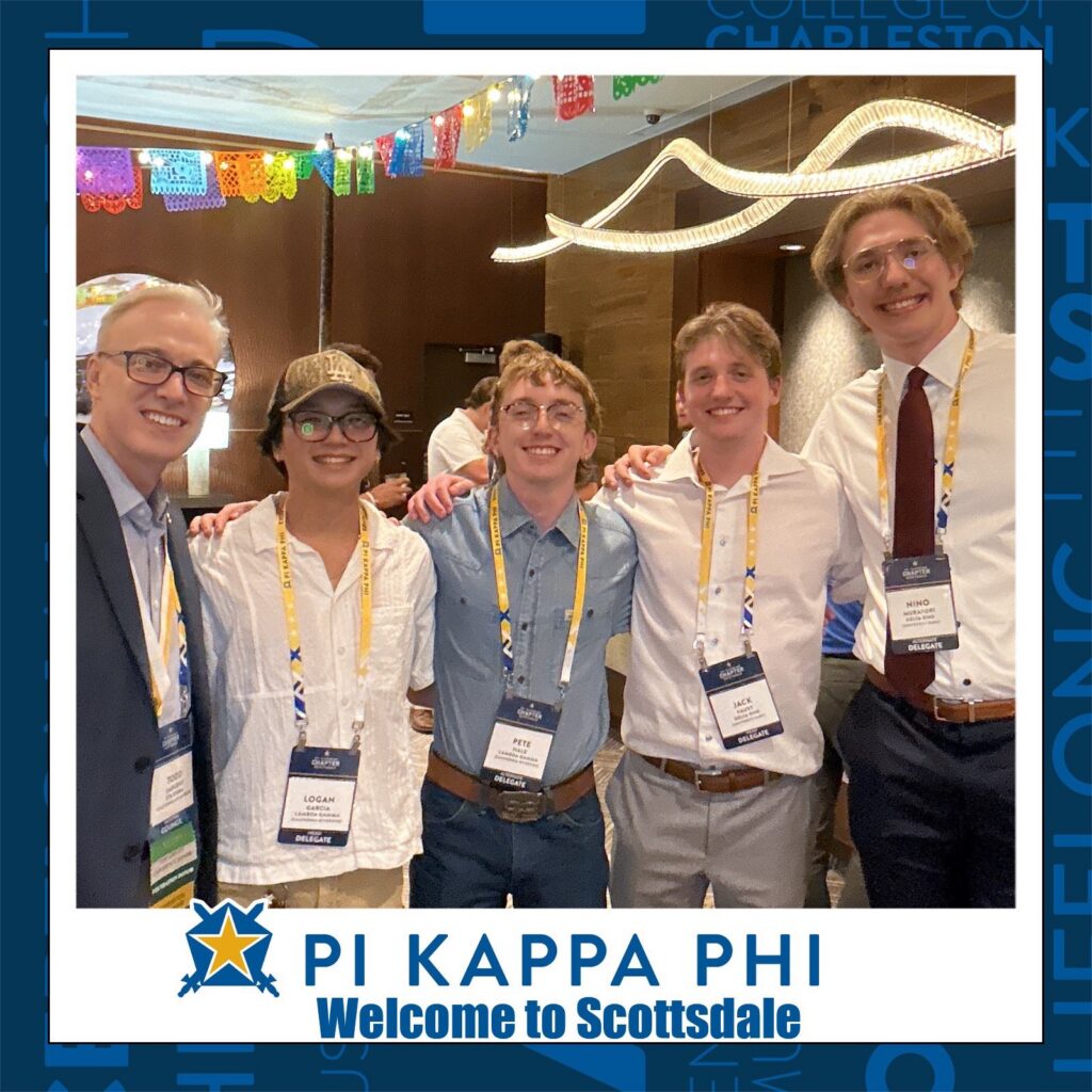 Delta Rho delegation at Pi Kappa Phi Supreme Chapter